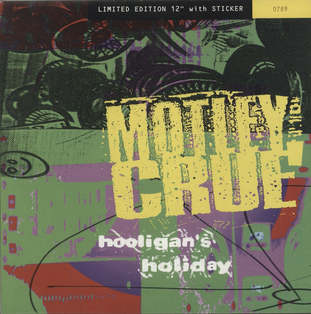 Motley Crue Hooligan's Holiday UK 12" vinyl single (12 inch record / Maxi-single) EKR180T