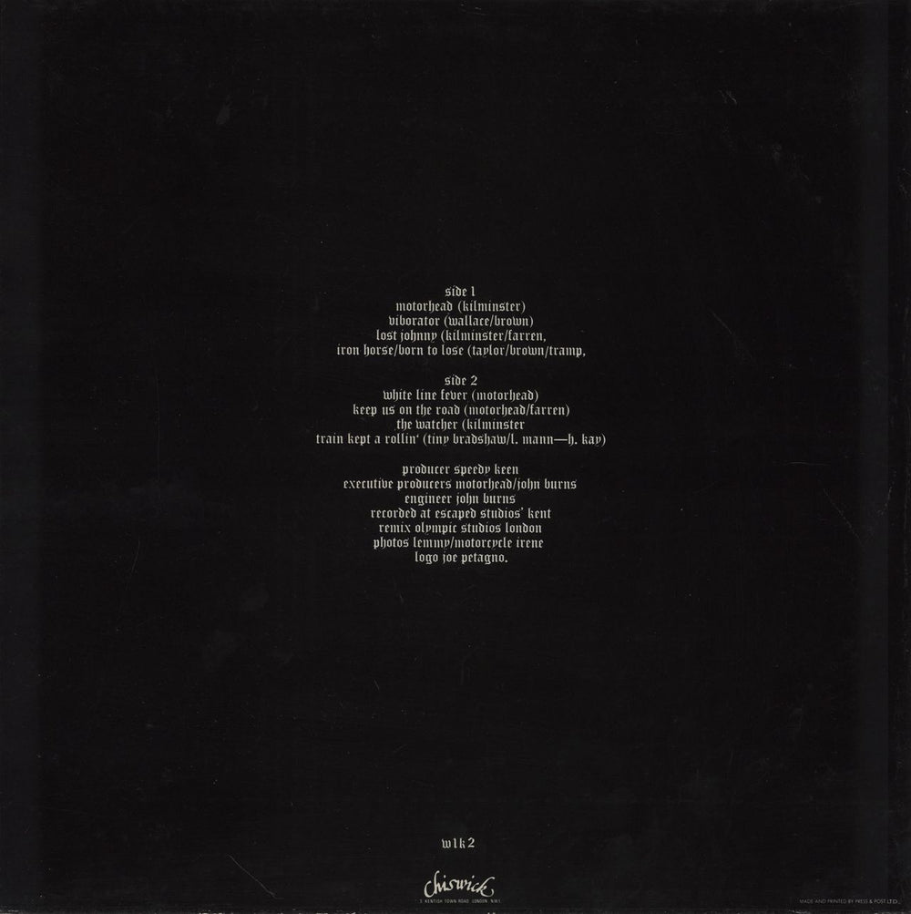 Motorhead Motorhead - Laminated UK vinyl LP album (LP record)