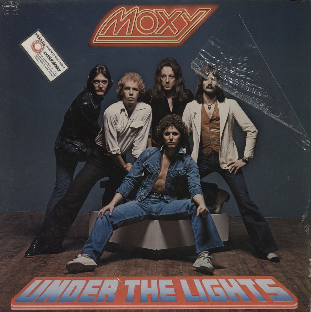 Moxy Under The Lights - shrink US vinyl LP album (LP record) SRM-1-3723