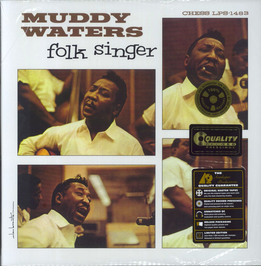 Muddy Waters Folk Singer - 200gm - Sealed US vinyl LP album (LP record) APB1483-45