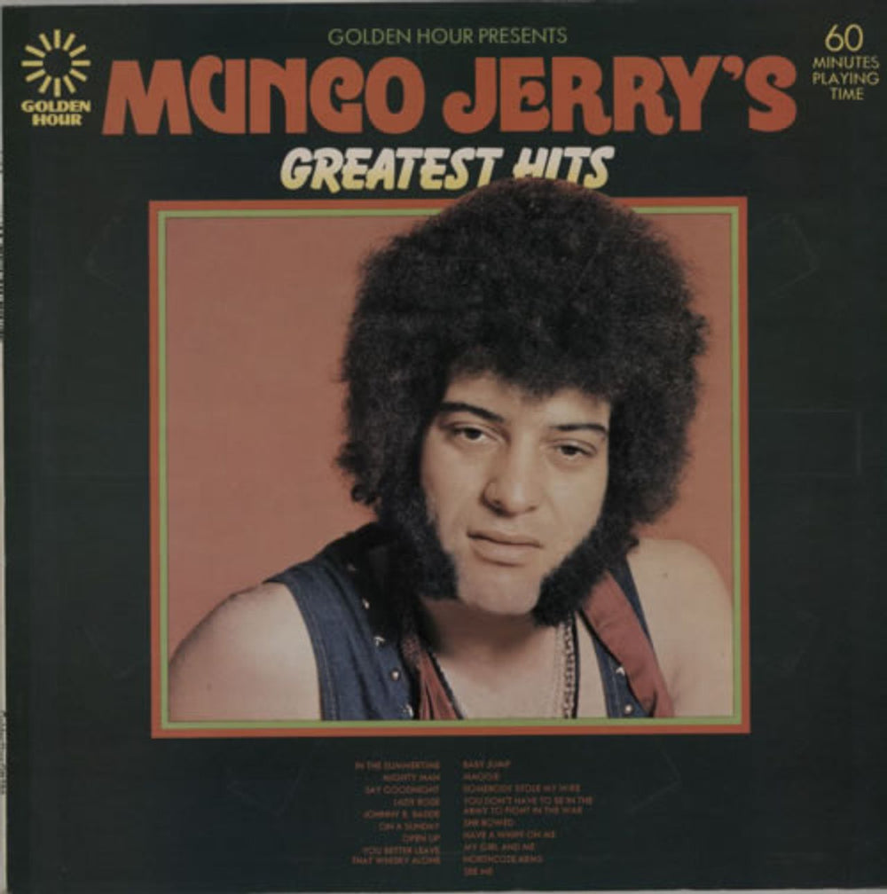 Mungo Jerry Mungo Jerry's Greatest Hits UK vinyl LP album (LP record) GH586