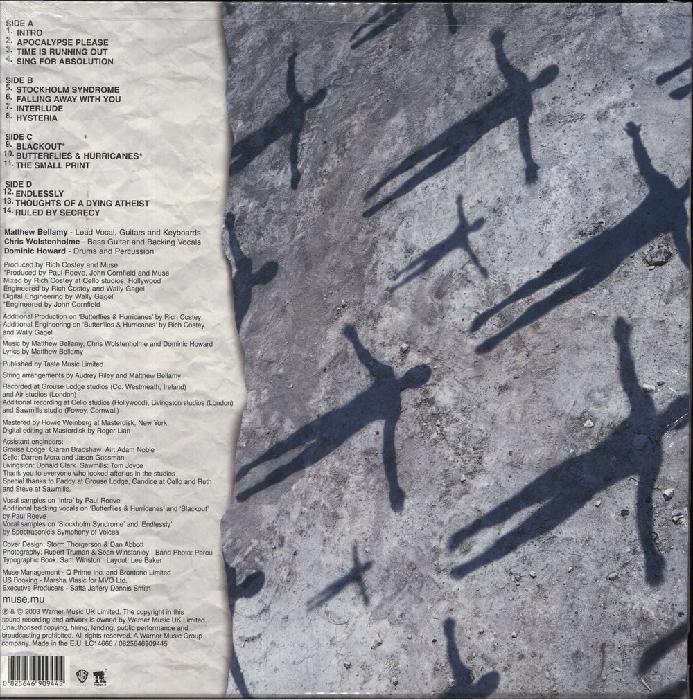 Muse Absolution UK 2-LP vinyl record set (Double LP Album) 825646909445