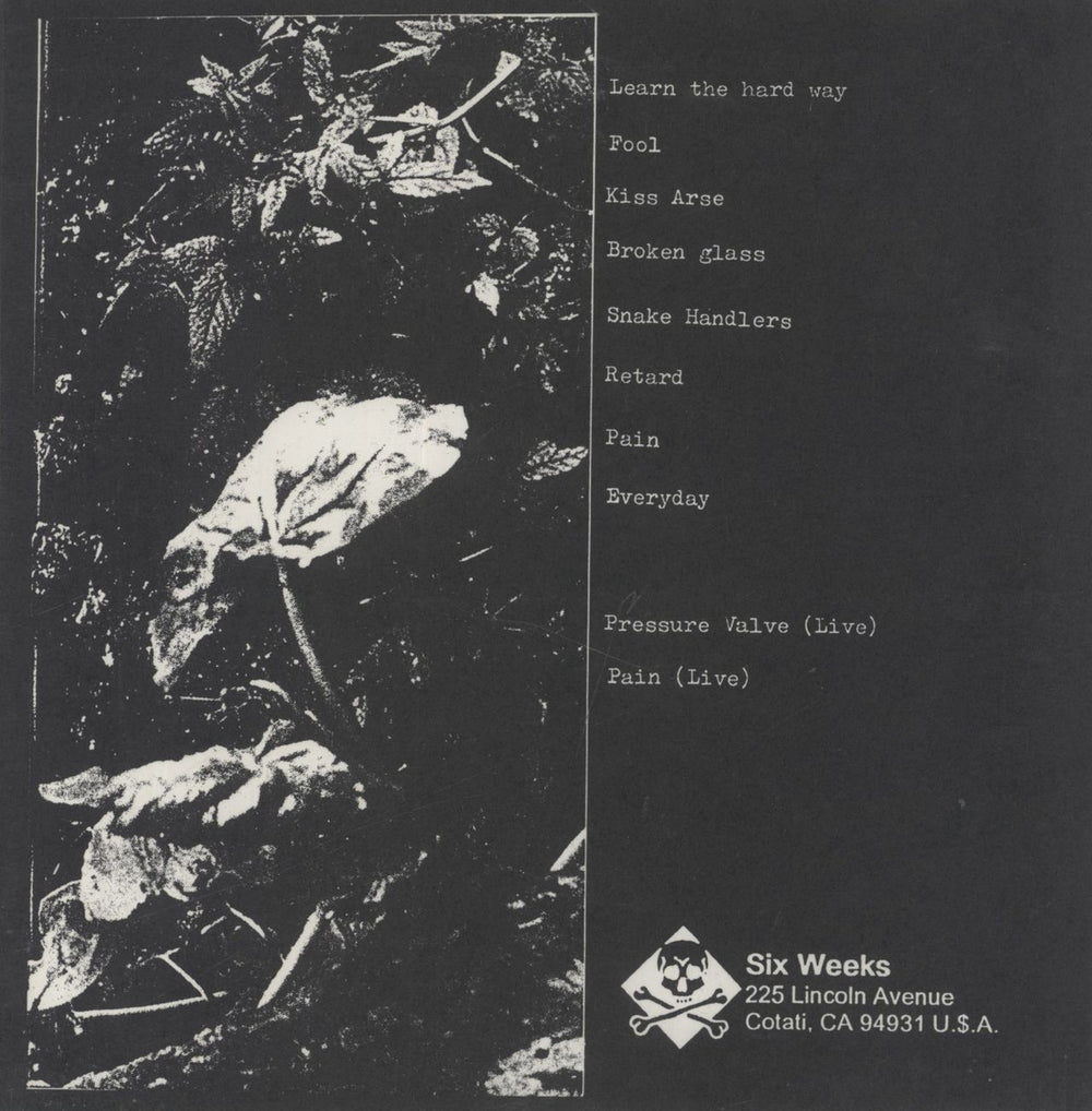 Nailed Down Honour And Glory - Flexi disc US 8" vinyl single (8 inch record)