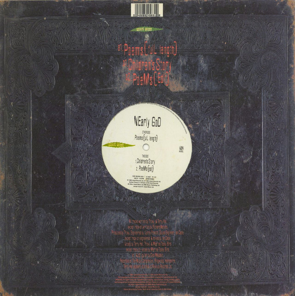 Nearly God Poems UK 12" vinyl single (12 inch record / Maxi-single) N-G12PO778456
