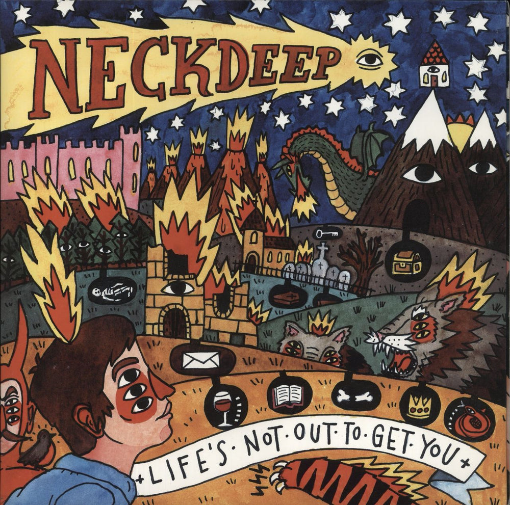 Neck Deep Life's Not Out To Get You - Turquoise Vinyl UK vinyl LP album (LP record) HR2156-1