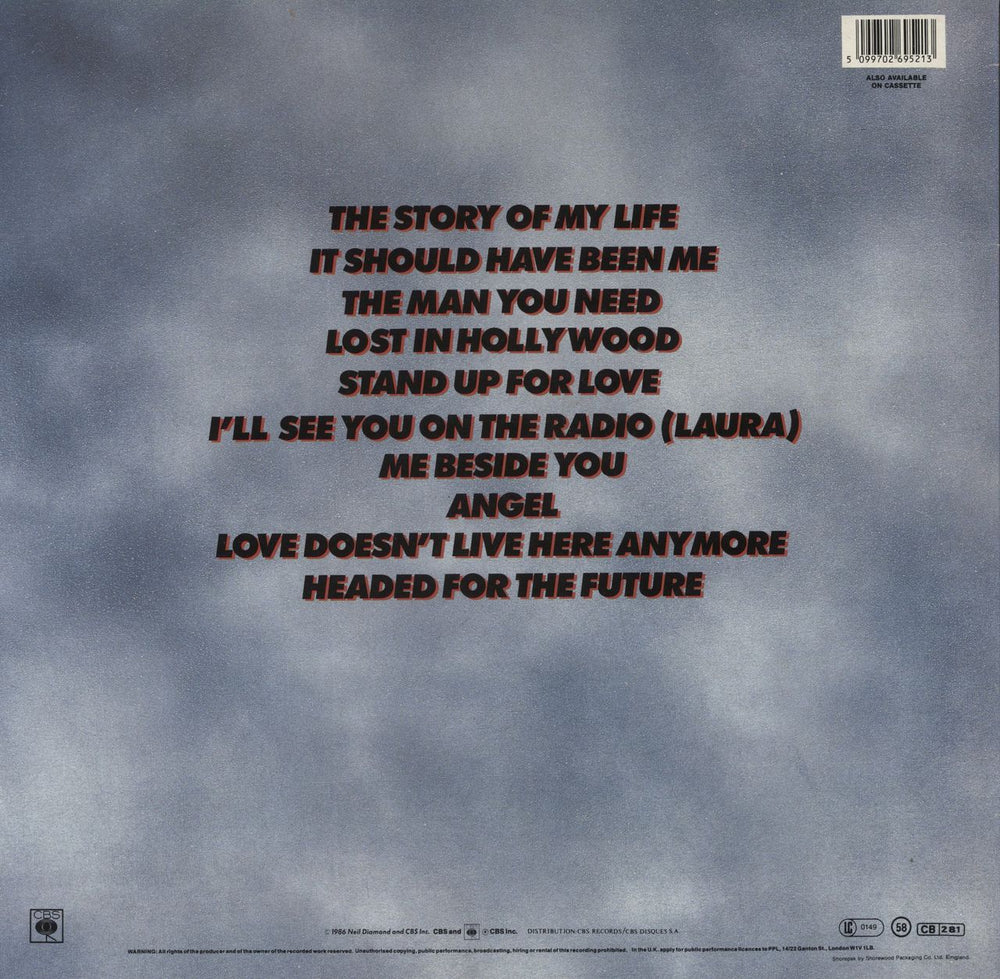 Neil Diamond Headed For The Future UK vinyl LP album (LP record) 5099702695213