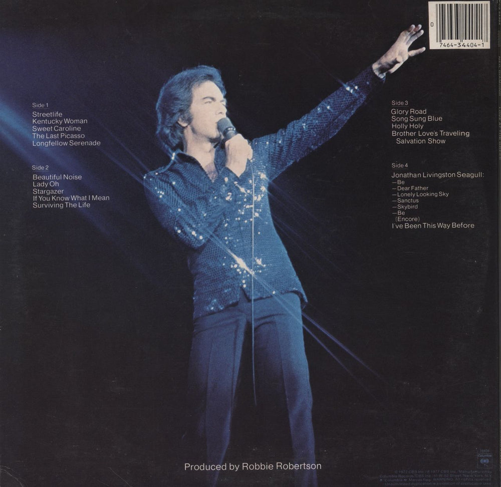 Neil Diamond Love At The Greek US 2-LP vinyl record set (Double LP Album)