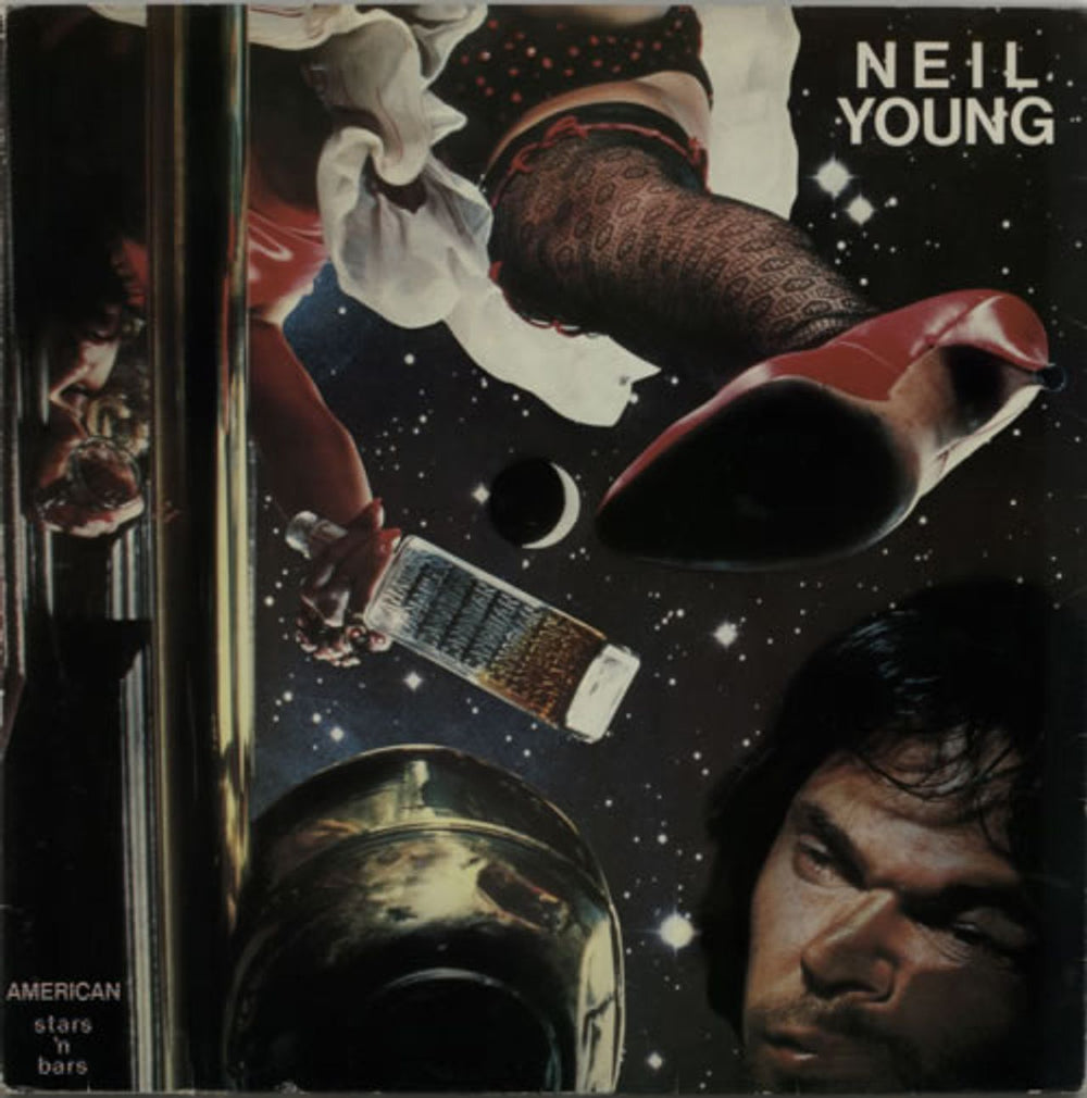 Neil Young American Stars 'N Bars UK vinyl LP album (LP record) K54088