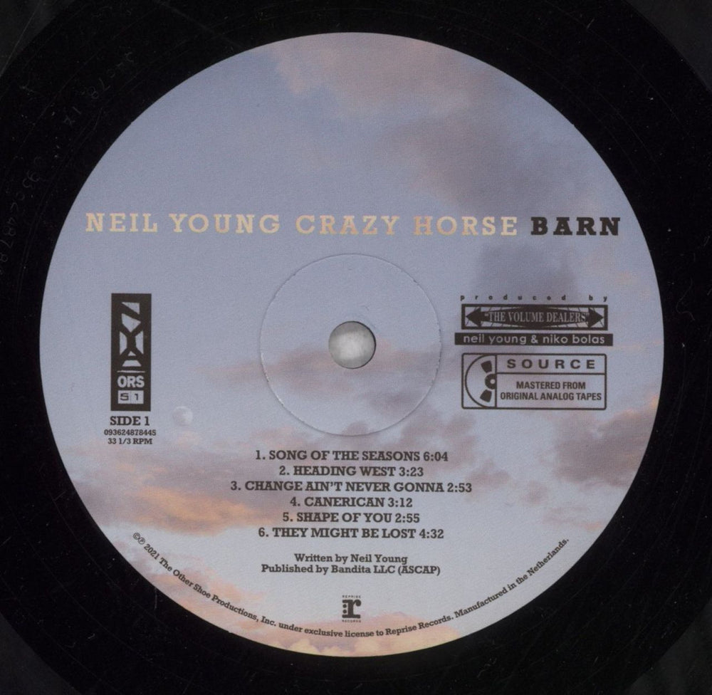 Neil Young Barn UK vinyl LP album (LP record) YOULPBA847503