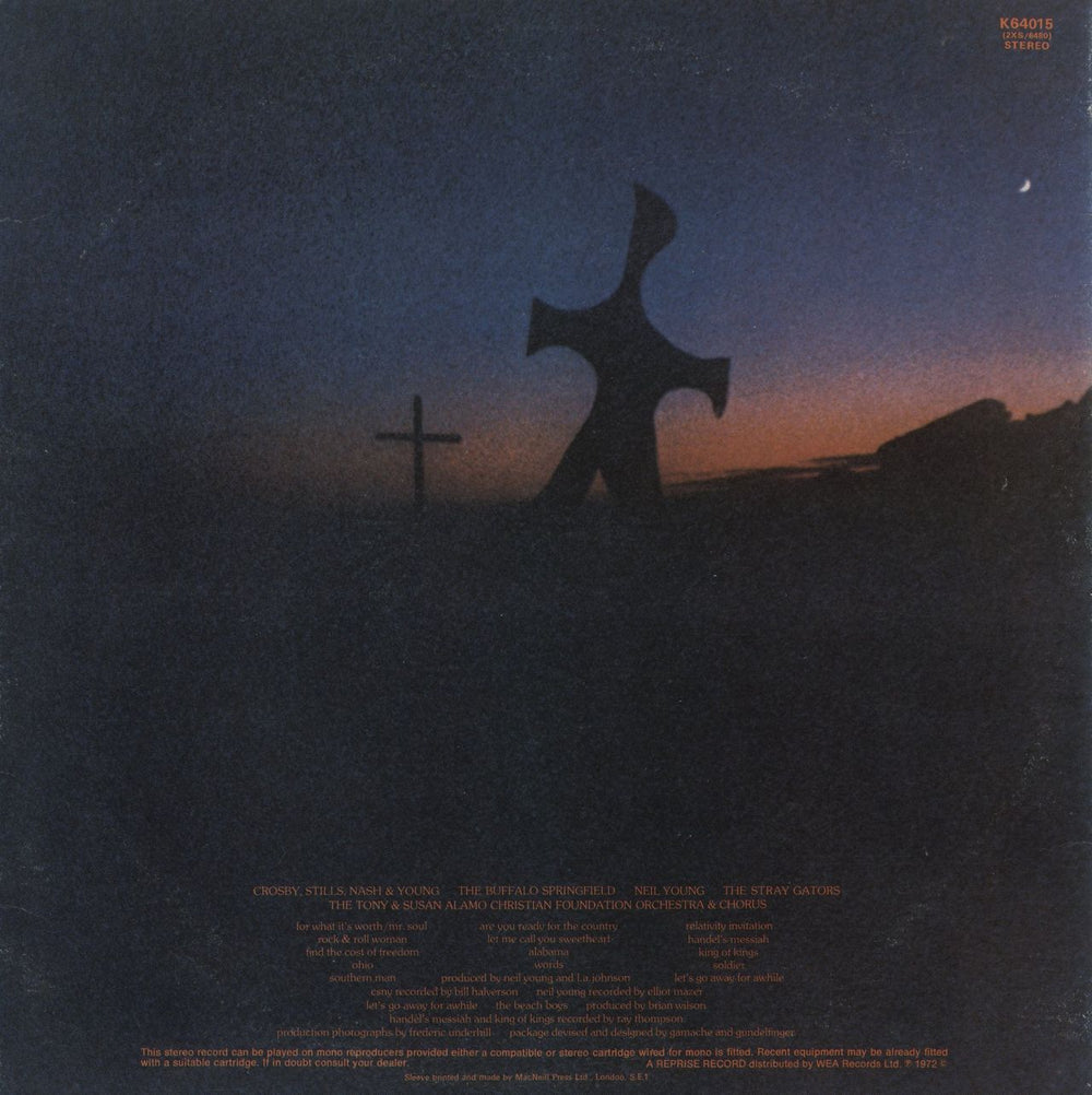 Neil Young Journey Through The Past - EX UK 2-LP vinyl record set (Double LP Album)