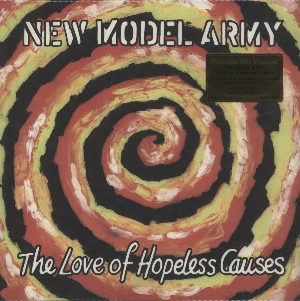 New Model Army The Love Of Hopeless Causes - 180 Gram Flaming Vinyl UK vinyl LP album (LP record) MOVLP3807C