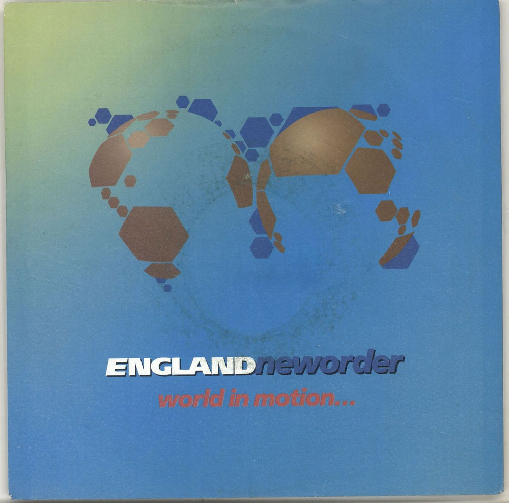 New Order World In Motion - Injection + Sleeve UK 7" vinyl single (7 inch record / 45) FAC293-7