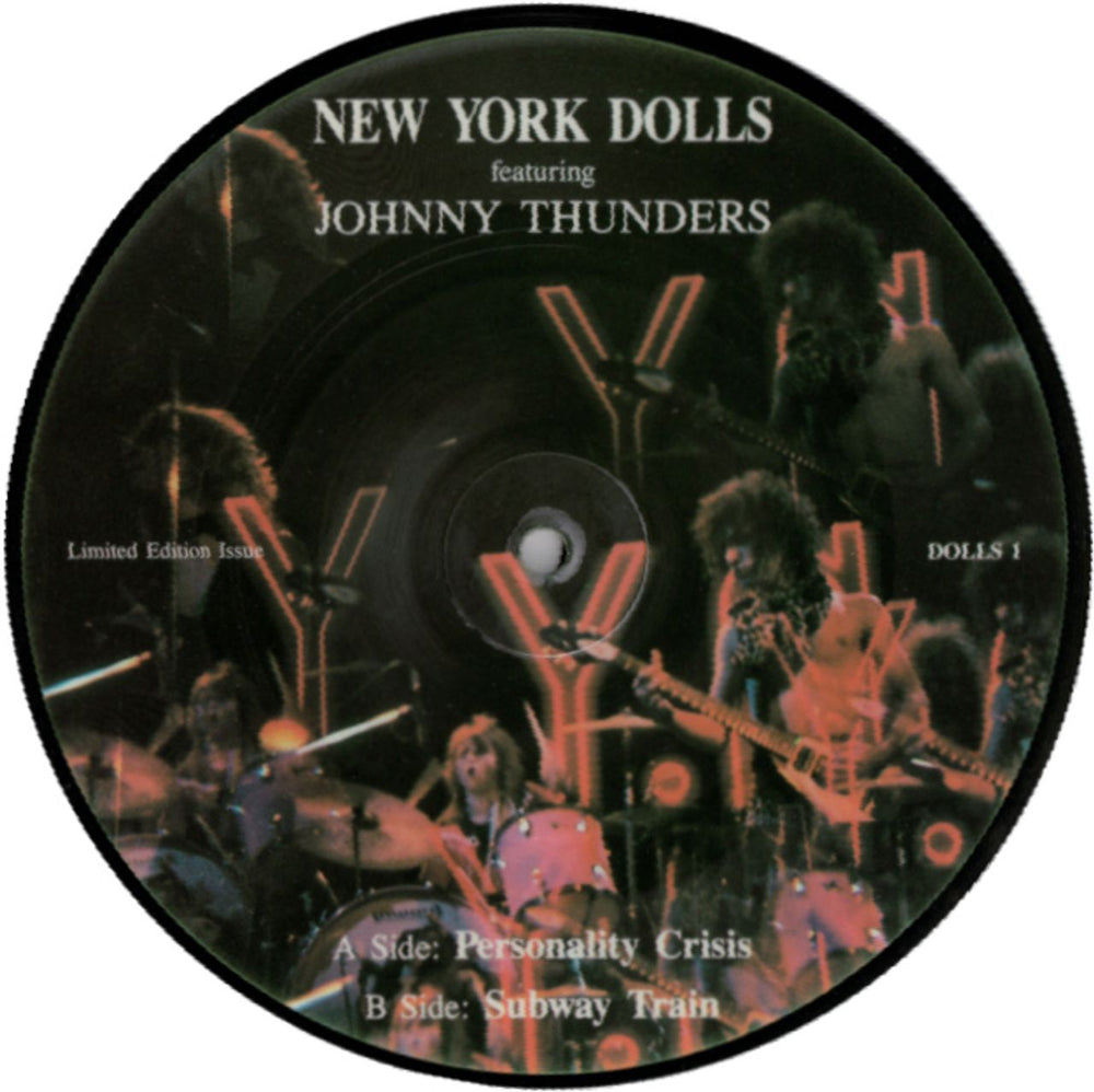New York Dolls Personality Crisis UK 7" vinyl picture disc (7 inch picture disc single) NYD7PPE117928