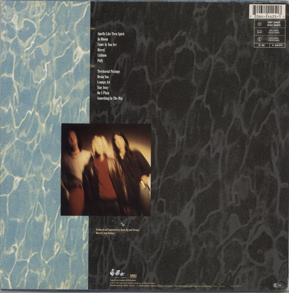 Nirvana (US) Nevermind - VG Dutch vinyl LP album (LP record) 720642442517