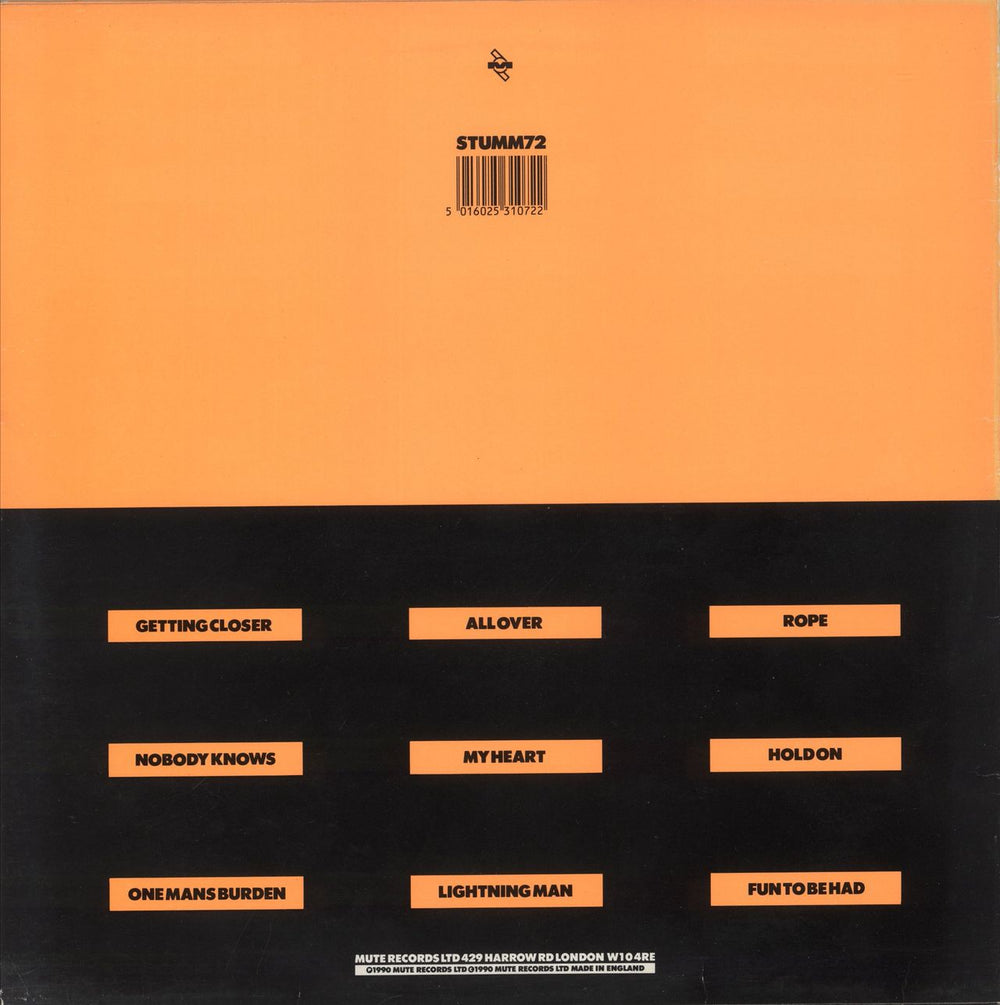 Nitzer Ebb Showtime UK vinyl LP album (LP record) 5016025310722