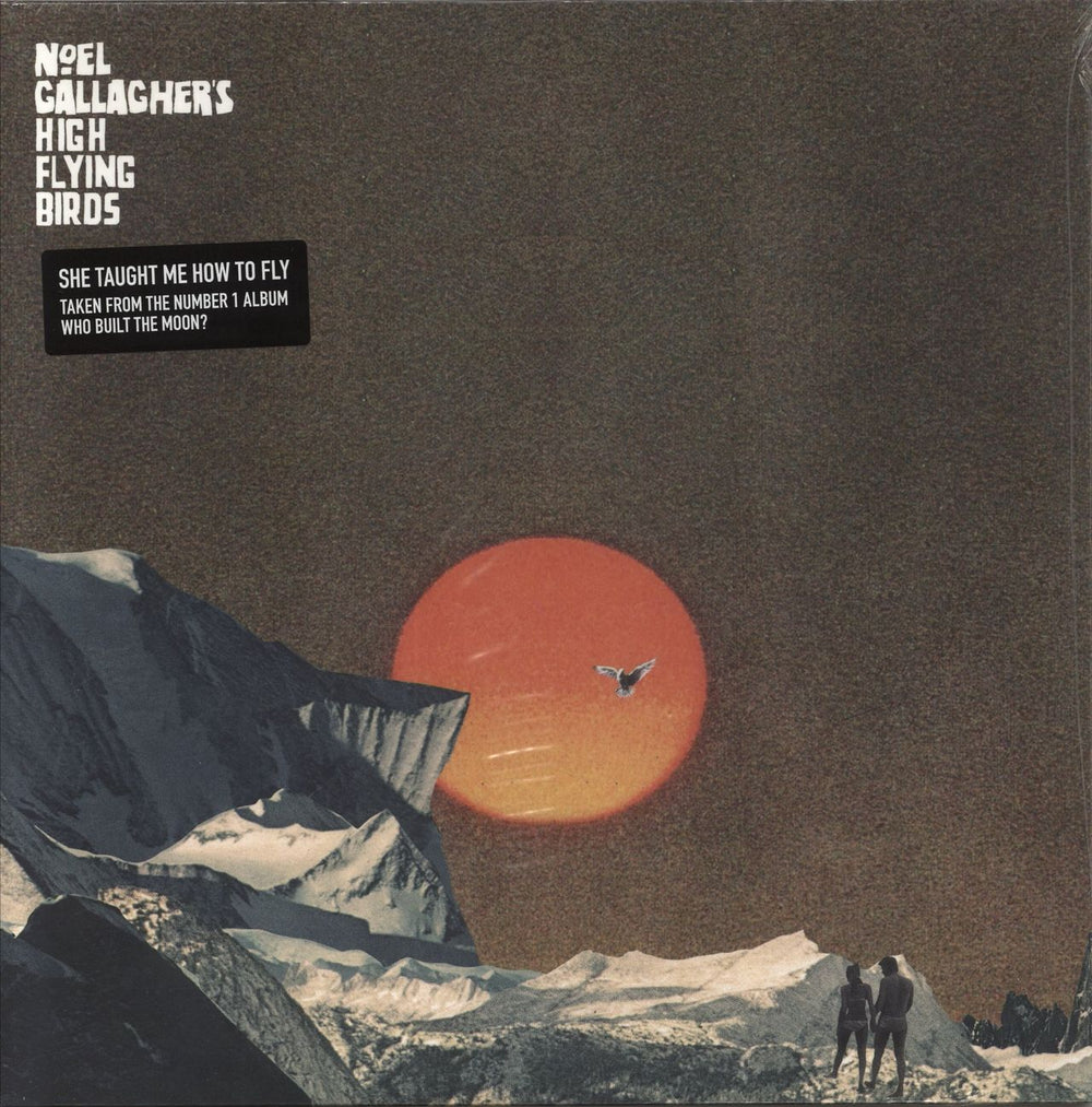 Noel Gallagher She Taught Me How To Fly - Shrink - Black vinyl UK 12" vinyl single (12 inch record / Maxi-single) JDNC31T