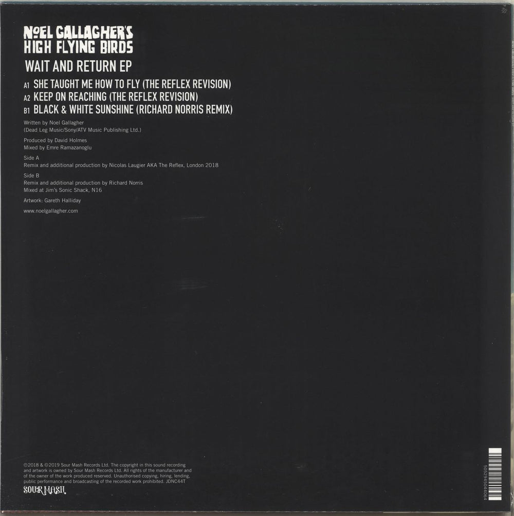 Noel Gallagher Wait And Return EP - RSD19 - Teal Vinyl - Sealed UK 12" vinyl single (12 inch record / Maxi-single) 5052945044064