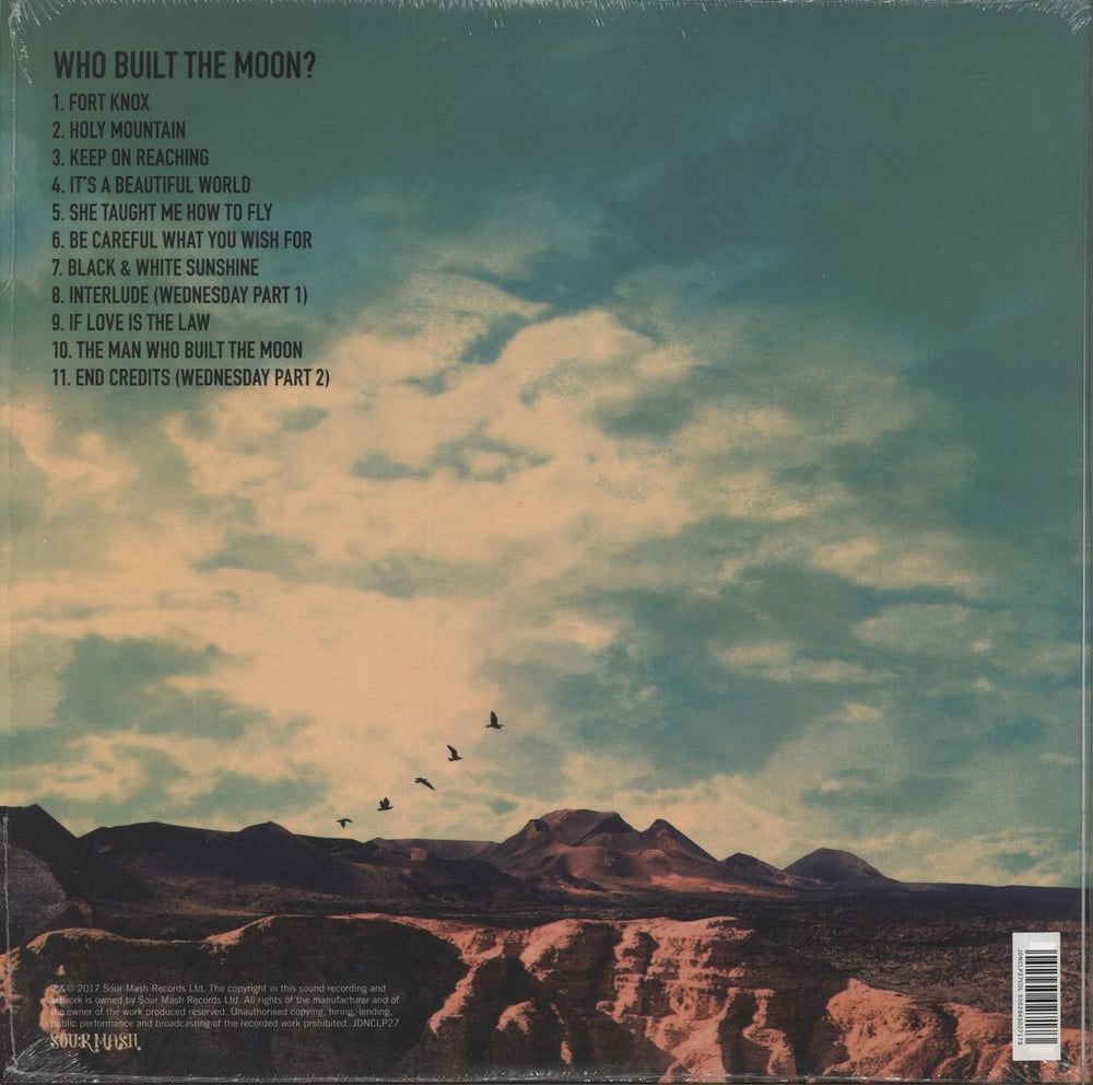 Noel Gallagher Who Built The Moon? - White Vinyl UK vinyl LP album (LP record) 5052945027173