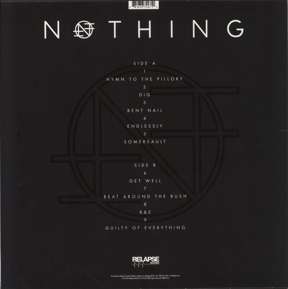 Nothing Guilty of Everything US vinyl LP album (LP record) 781676724710