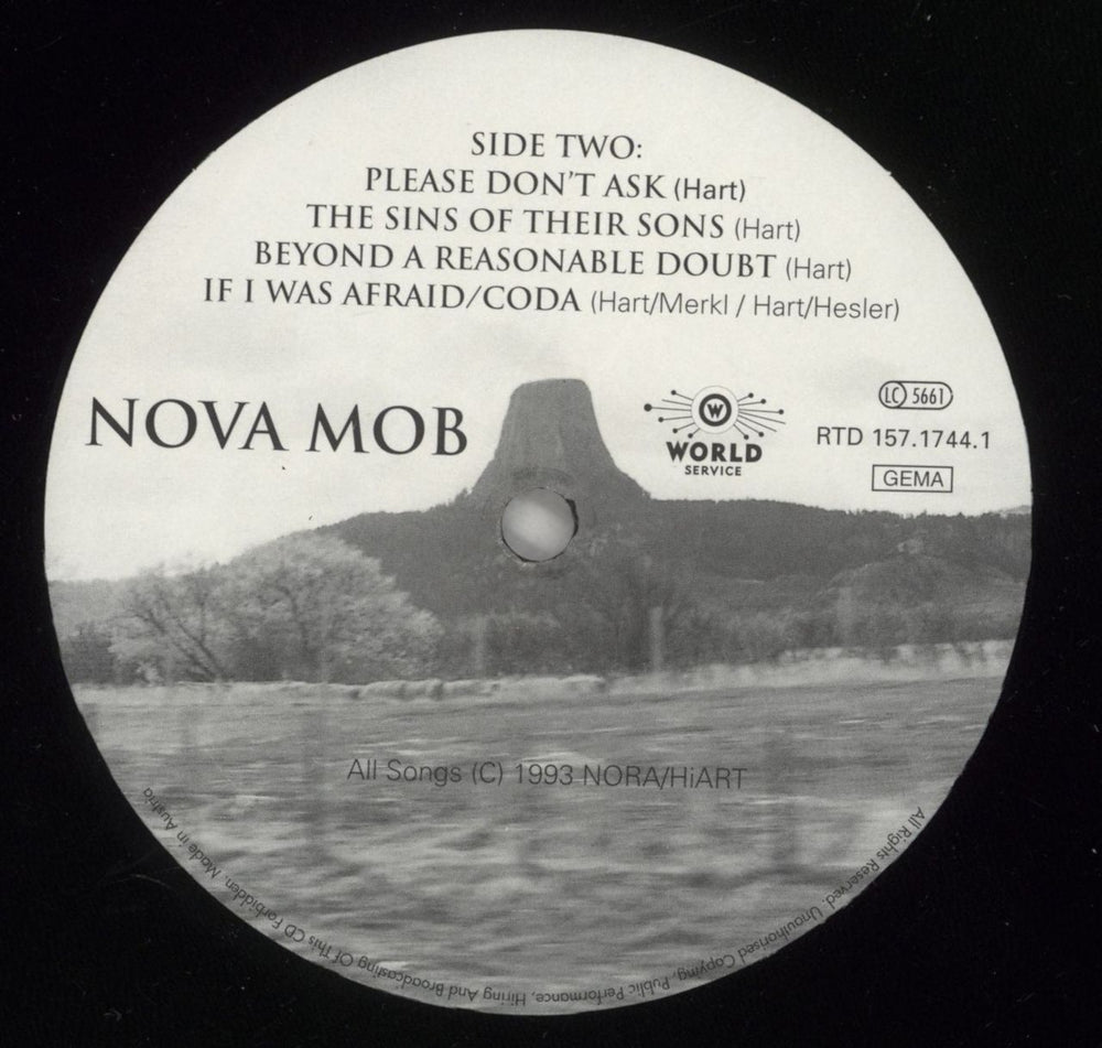 Nova Mob Nova Mob German vinyl LP album (LP record) MOBLPNO874054