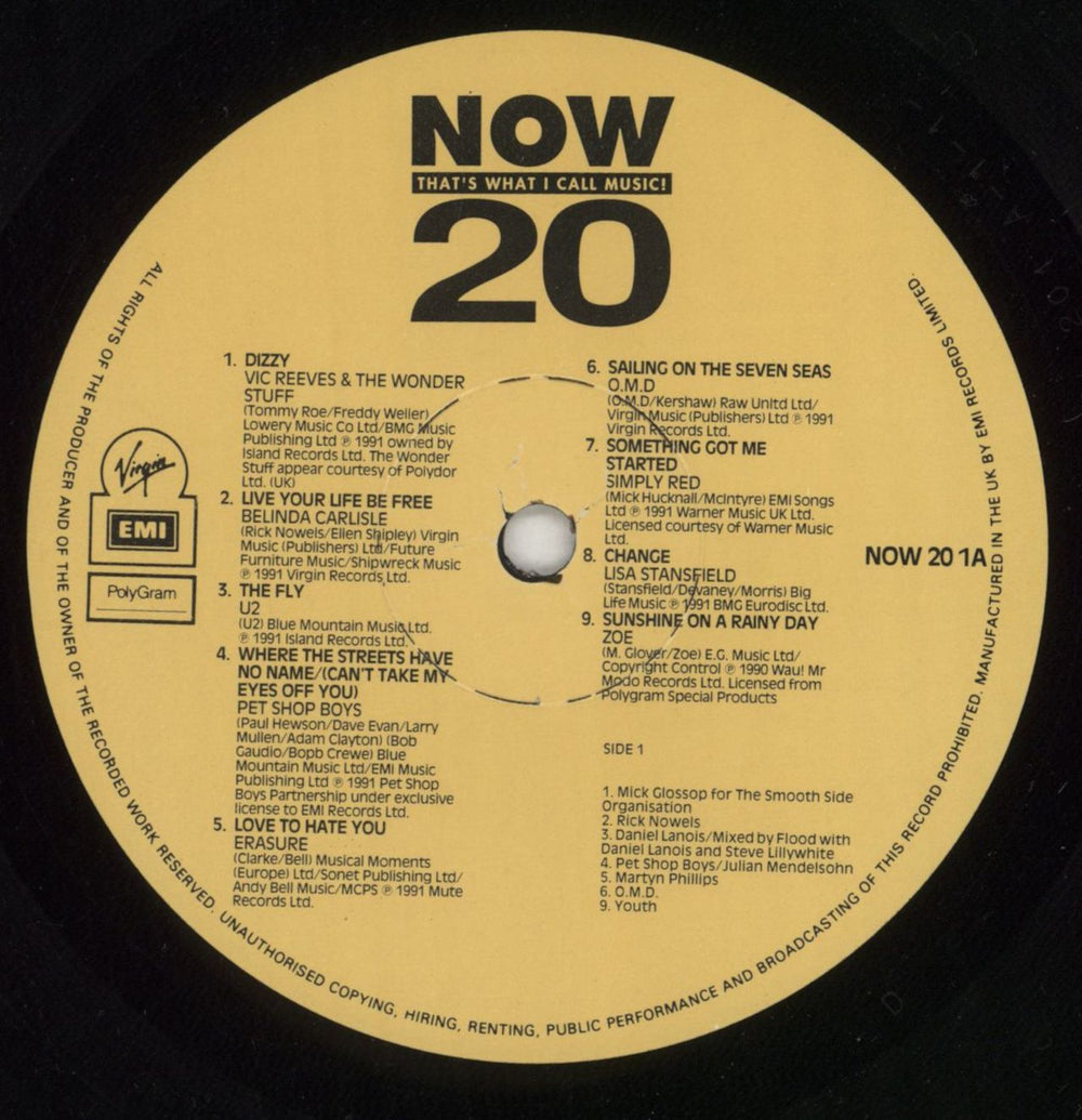 Now That's What I Call Music Now That's What I Call Music 20 - EX UK 2-LP vinyl record set (Double LP Album) N.W2LNO749649