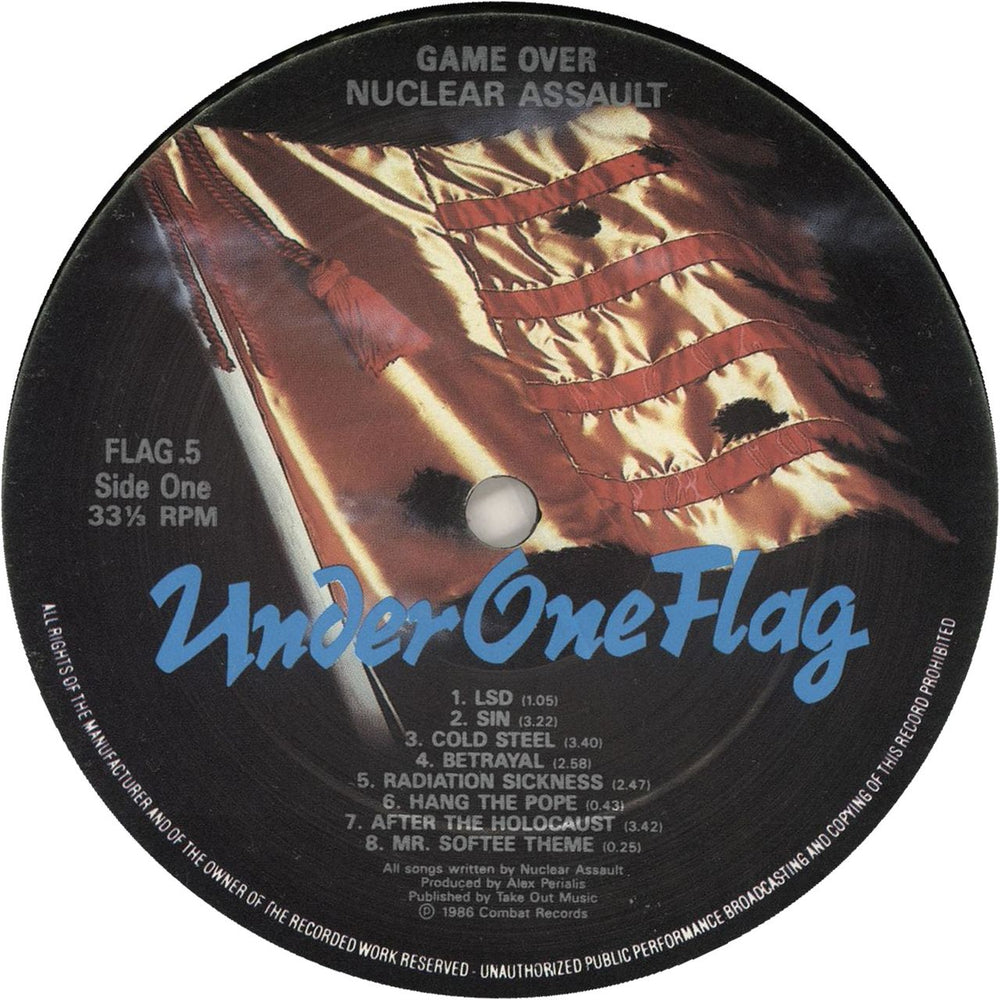 Nuclear Assault Game Over UK vinyl LP album (LP record) NUCLPGA391822