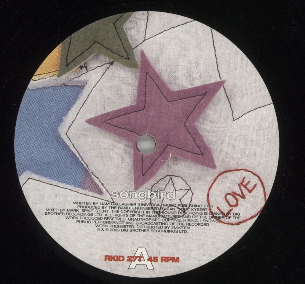 Oasis Songbird - EX UK 12" vinyl single (12 inch record / Maxi-single) OAS12SO859723