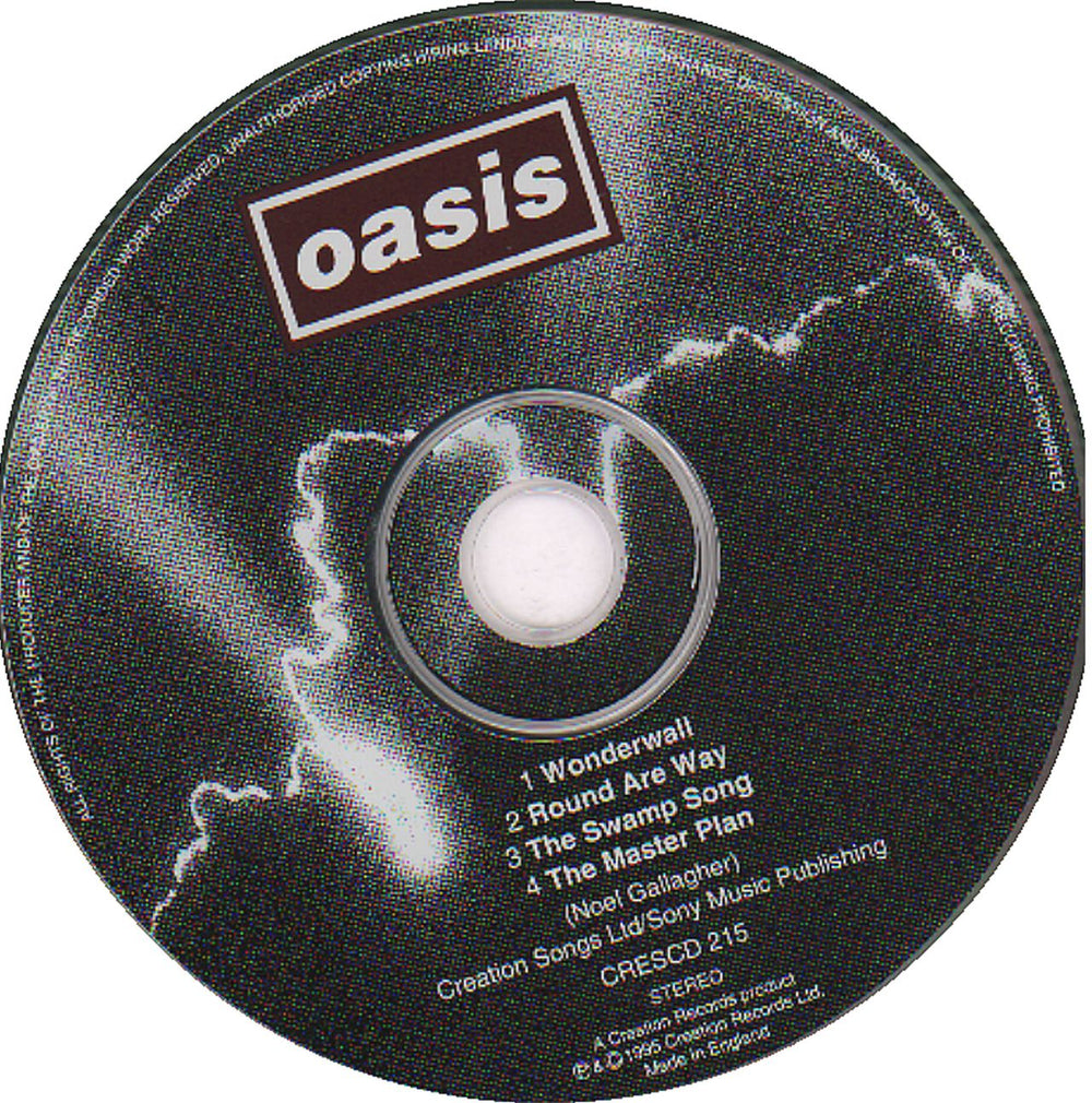 Oasis Wonderwall UK CD single (CD5 / 5") OASC5WO55826