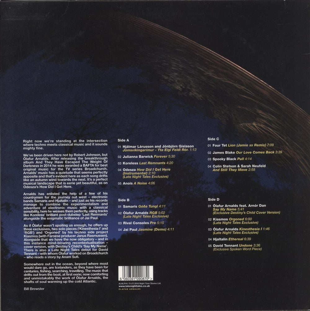 Olafur Arnalds LateNightTales - 180g UK 2-LP vinyl record set (Double LP Album) 5060391090870