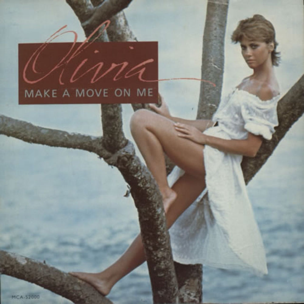 Olivia Newton John Make A Move On Me - Picture Sleeve US Promo 7" vinyl single (7 inch record / 45) MCA-52000