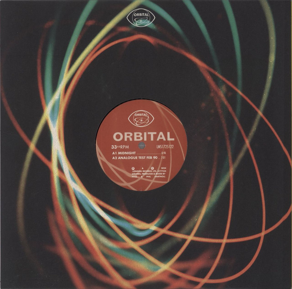 Orbital Midnight UK 12" vinyl single (12 inch record / Maxi-single) LMS1725122