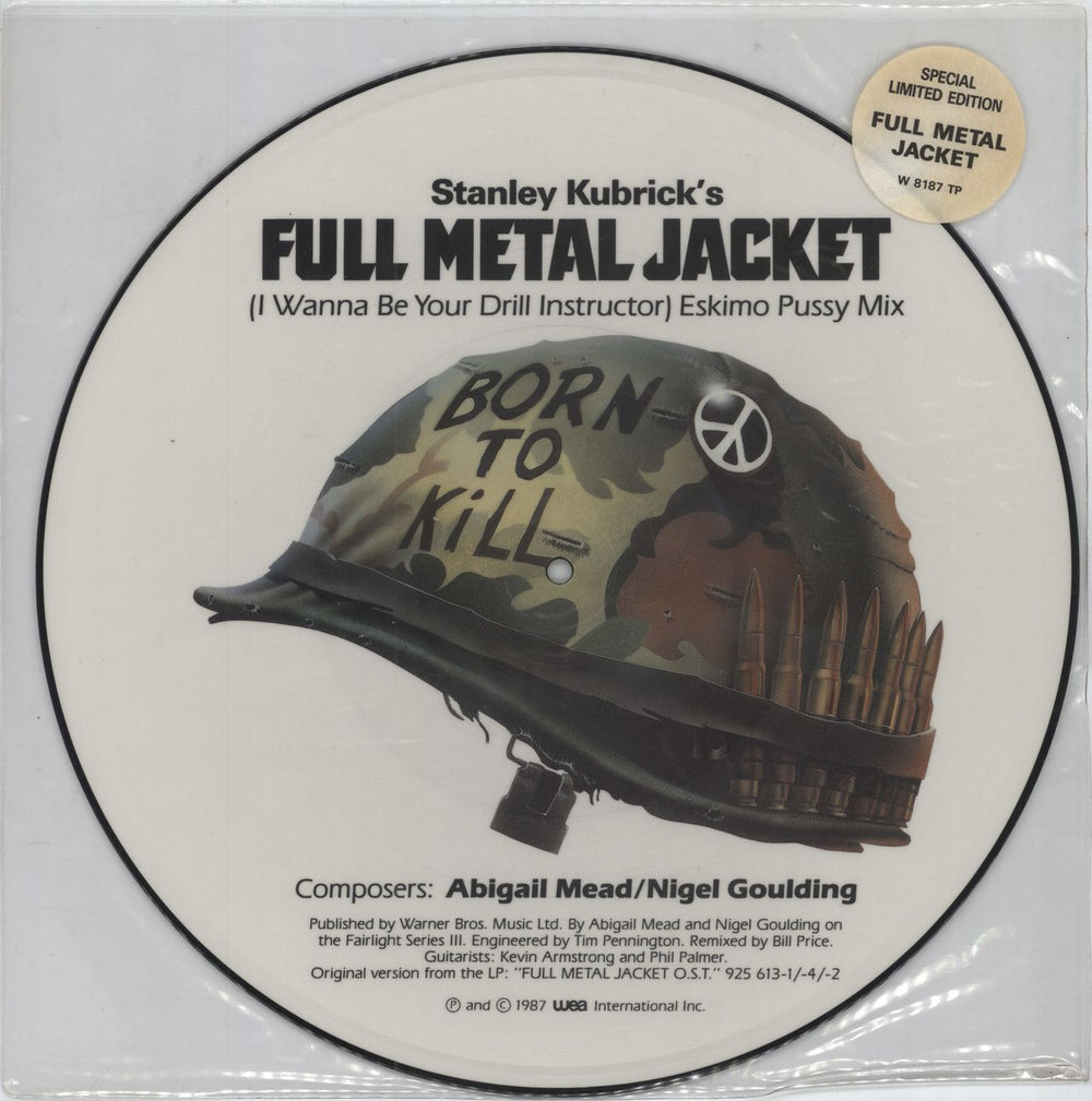 Original Soundtrack I Wanna Be Your Drill Instructor - Stickered sleeve UK 12" vinyl picture disc (12 inch picture record) W8187TP