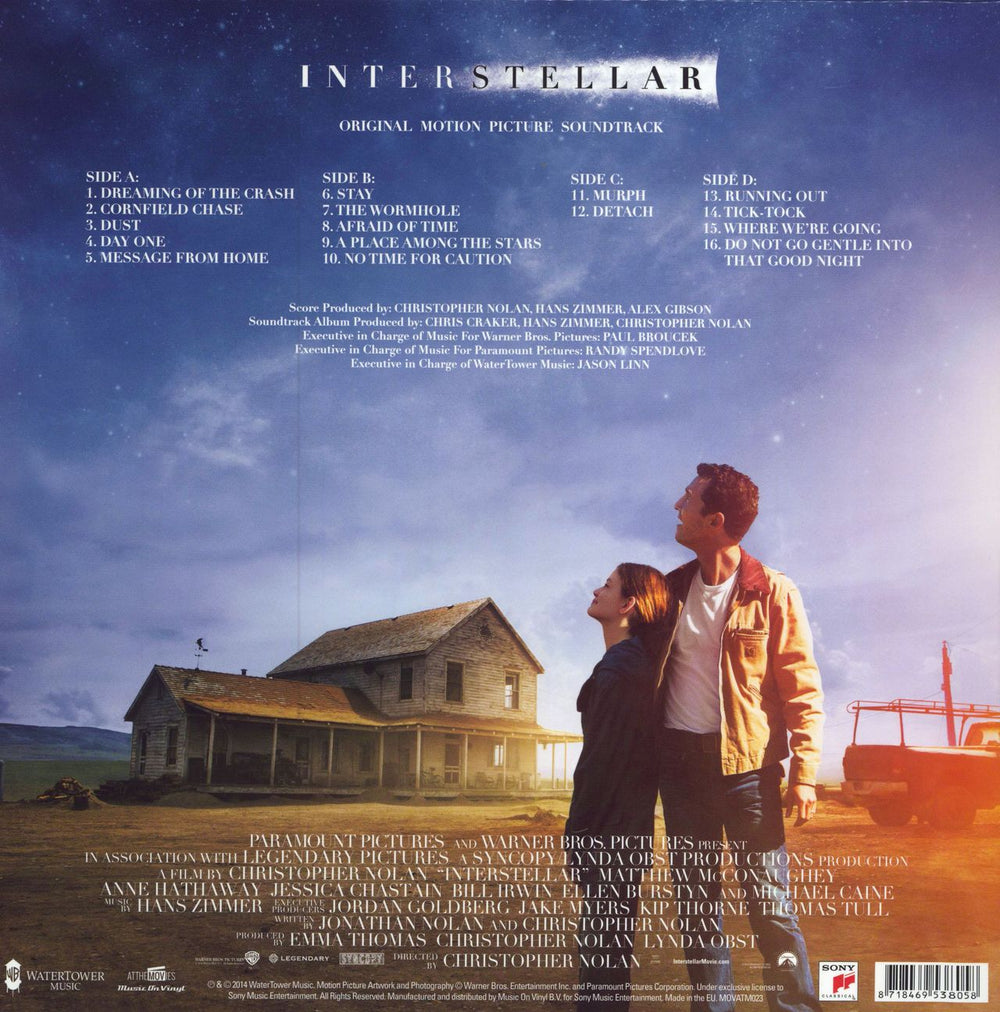 Original Soundtrack Interstellar - Black Vinyl - Leather Laminate Sleeve Edition UK 2-LP vinyl record set (Double LP Album) 8718469538058