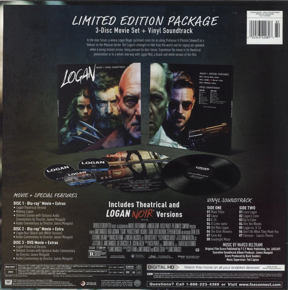 Original Soundtrack Logan US vinyl LP album (LP record) 024543420897