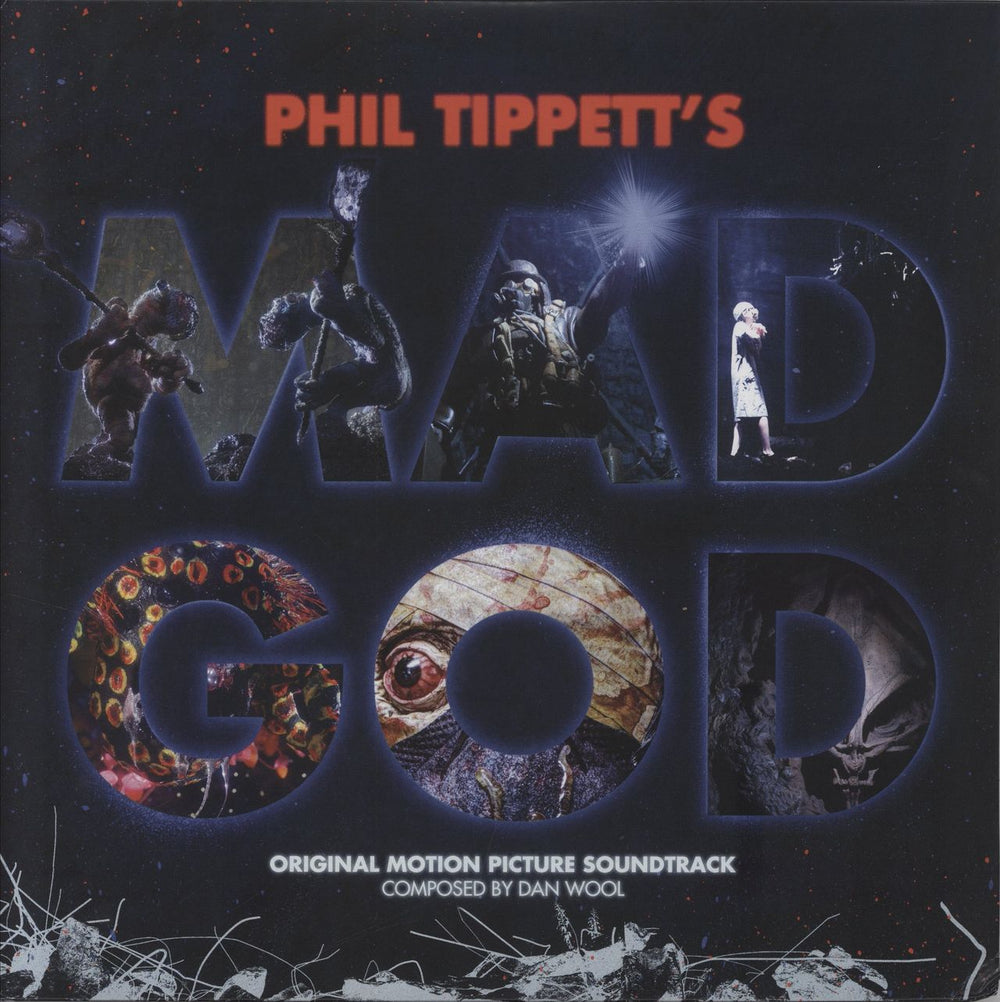 Original Soundtrack Phil Tippett's Mad God [Original Motion Picture Soundtrack] - Red w/ Blue And White Splatter Vinyl US 2-LP vinyl record set (Double LP Album) WW140