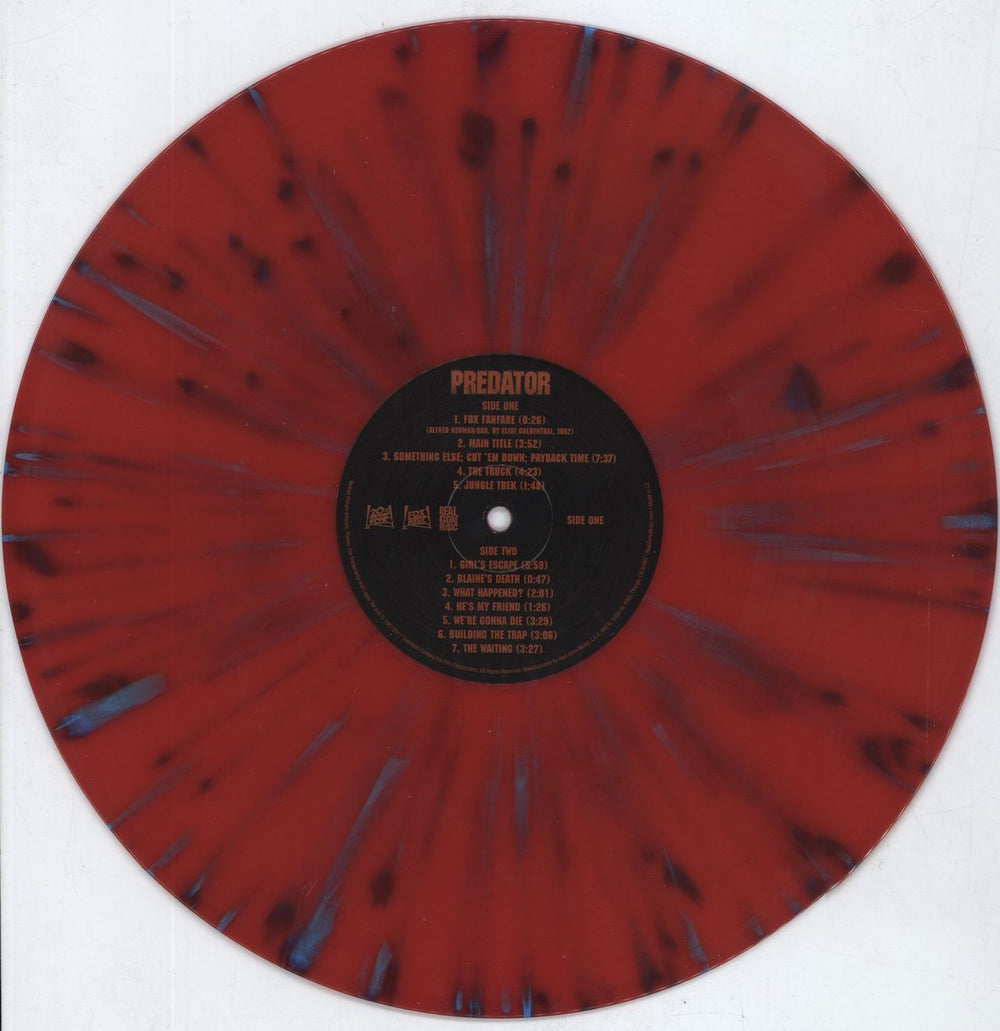 Original Soundtrack Predator - Red and Blue Splatter Vinyl US 2-LP vinyl record set (Double LP Album) OST2LPR808064