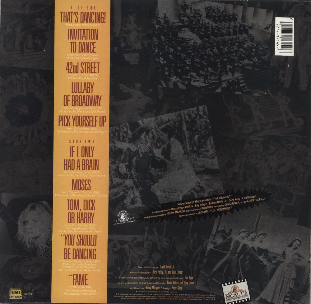 Original Soundtrack That's Dancing! US vinyl LP album (LP record) 077771714917