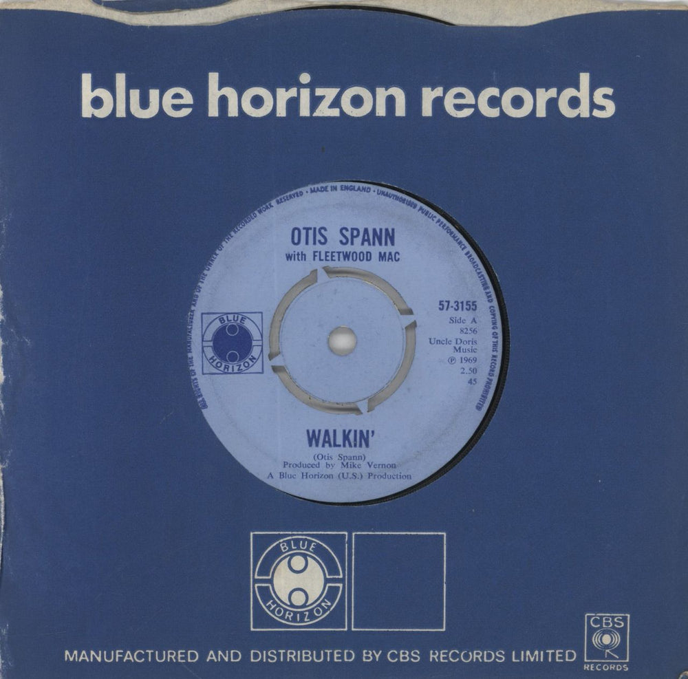 Otis Spann Walkin' UK 7" vinyl single (7 inch record / 45) 57-3155
