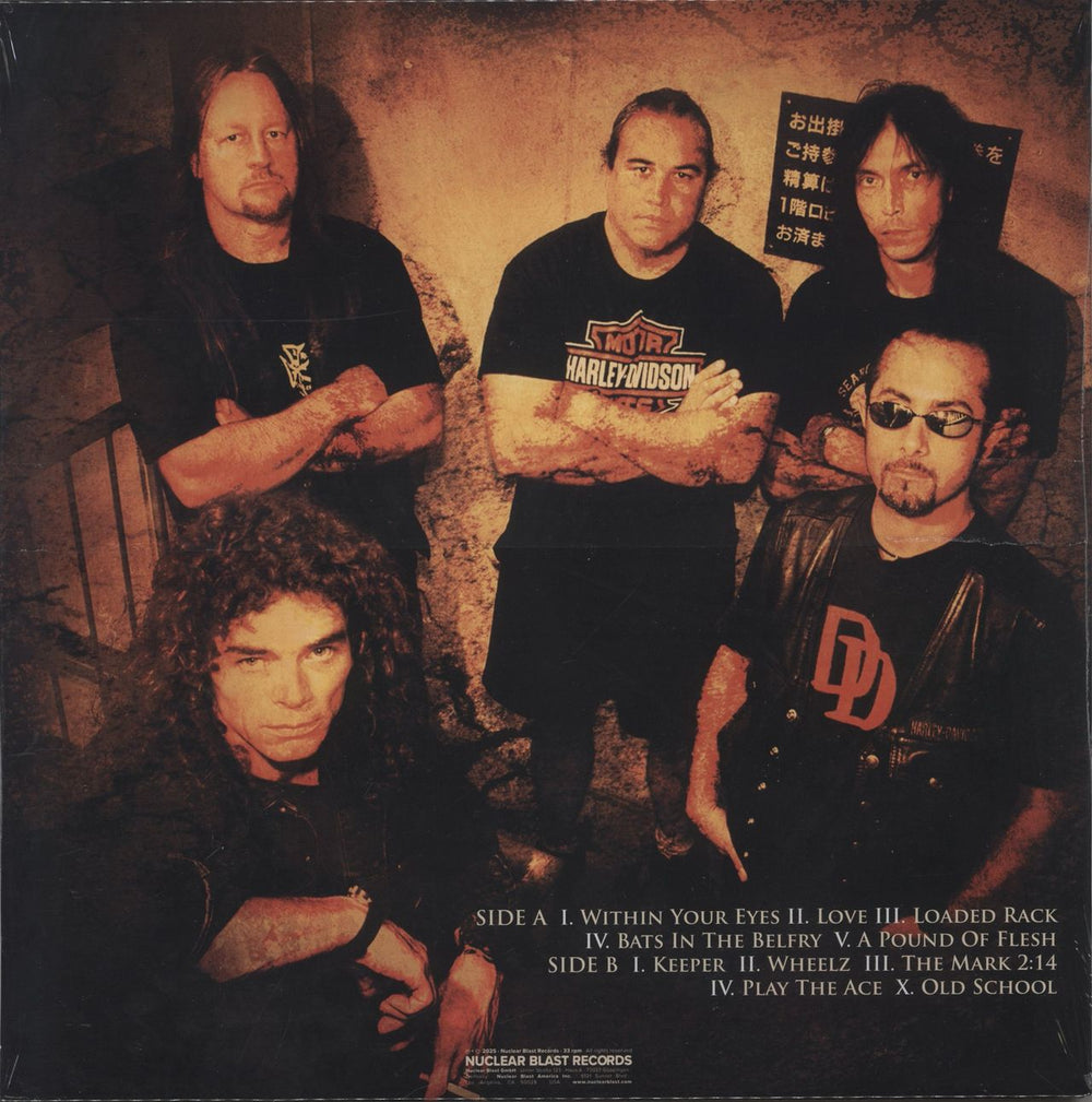 Overkill ReliXIV - Yellow w/ Orange & Black Splatter - Sealed US vinyl LP album (LP record) 727361353438