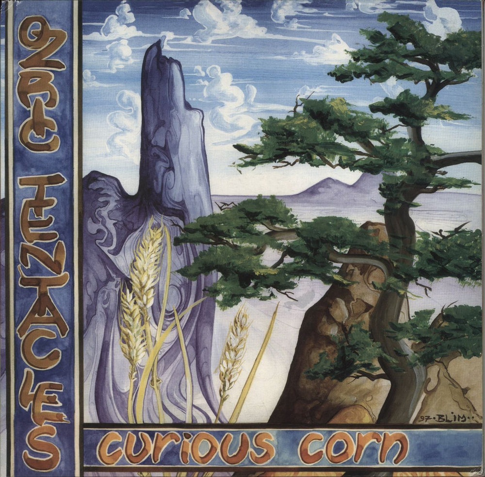 Ozric Tentacles Curious Corn UK vinyl LP album (LP record) SMALP1034