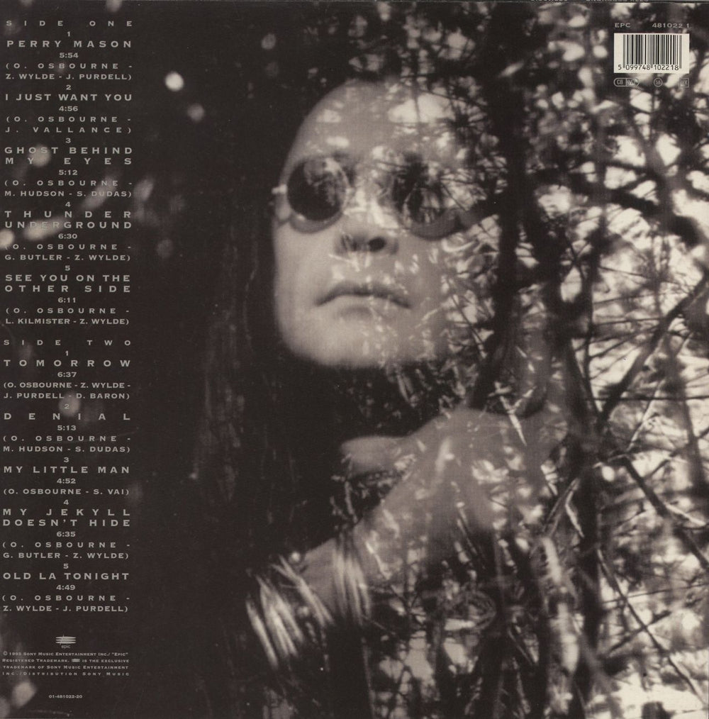 Ozzy Osbourne Ozzmosis - EX UK vinyl LP album (LP record) 5099748102218