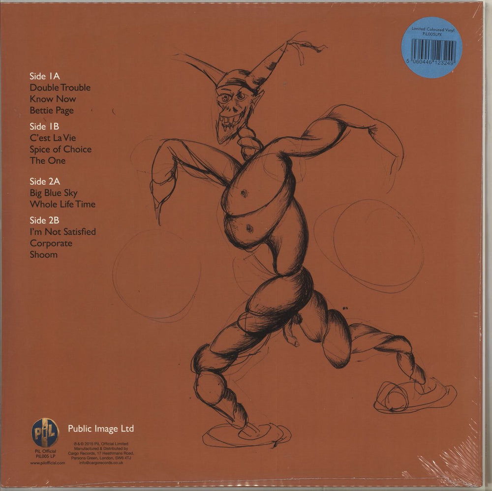 P.I.L. What The World Needs Now... - Blue Vinyl - Sealed UK 2-LP vinyl record set (Double LP Album) 5060446123249