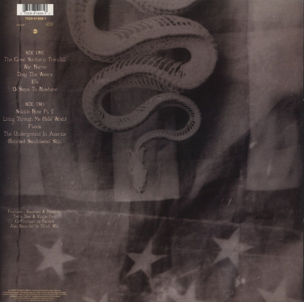 Pantera The Great Southern Trendkill + Insert German vinyl LP album (LP record) 075596190817