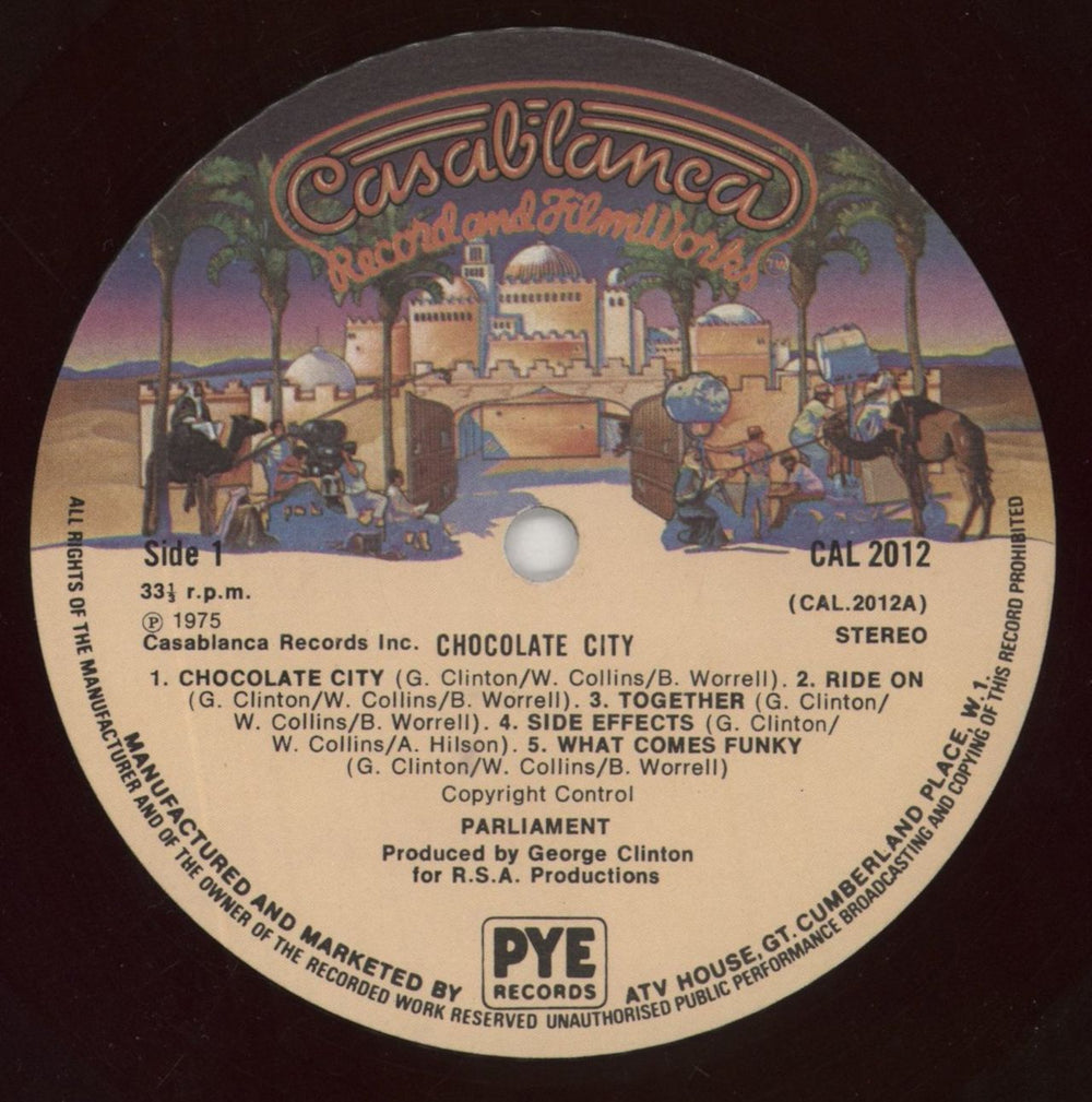 Parliament Chocolate City UK vinyl LP album (LP record) PLTLPCH644376