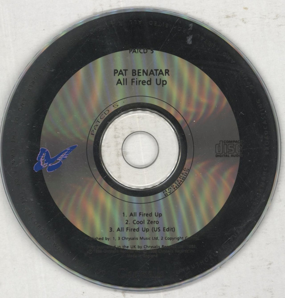 Pat Benatar All Fired Up UK CD single (CD5 / 5") BENC5AL69963
