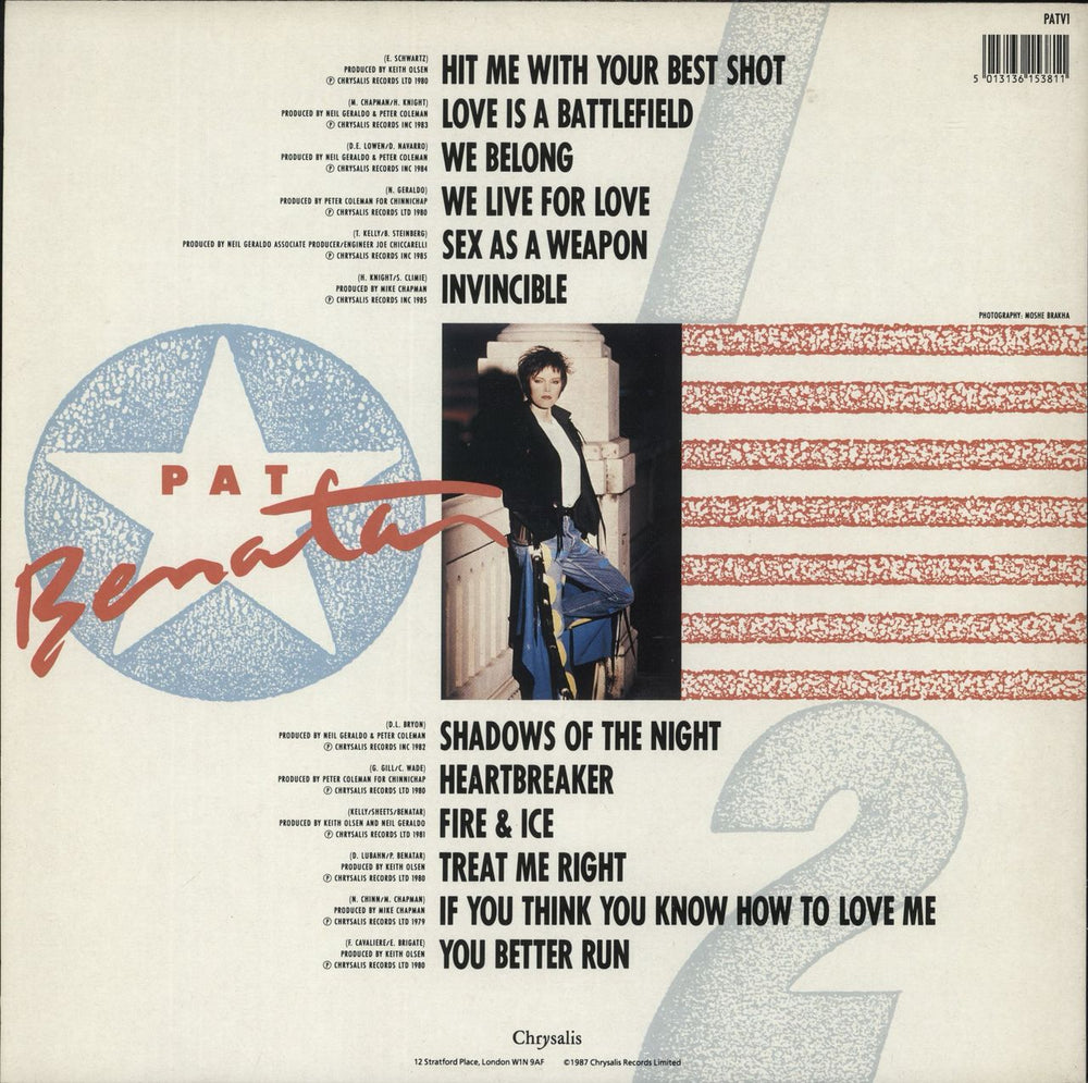 Pat Benatar Best Shots - Hit List Price Sticker UK vinyl LP album (LP record) 5013136153811