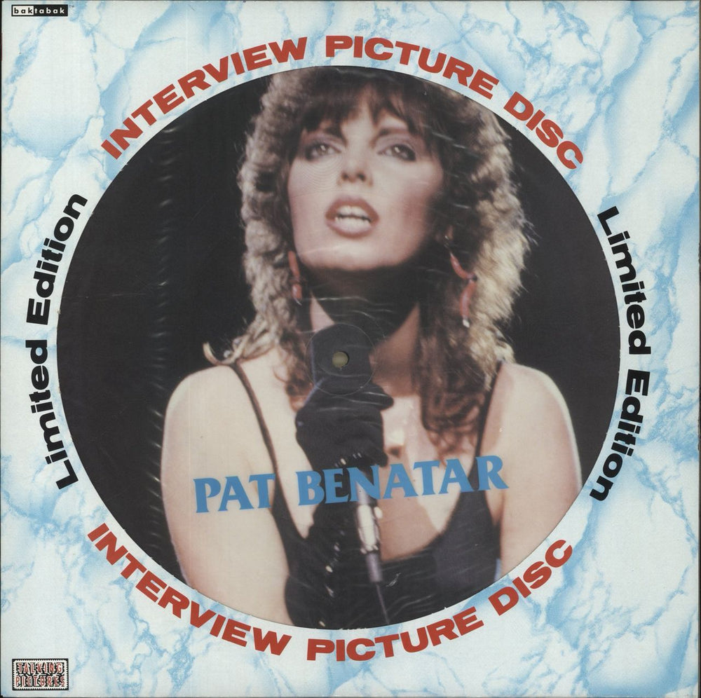 Pat Benatar Interview Picture Disc UK picture disc LP (vinyl picture disc album) BAK2111