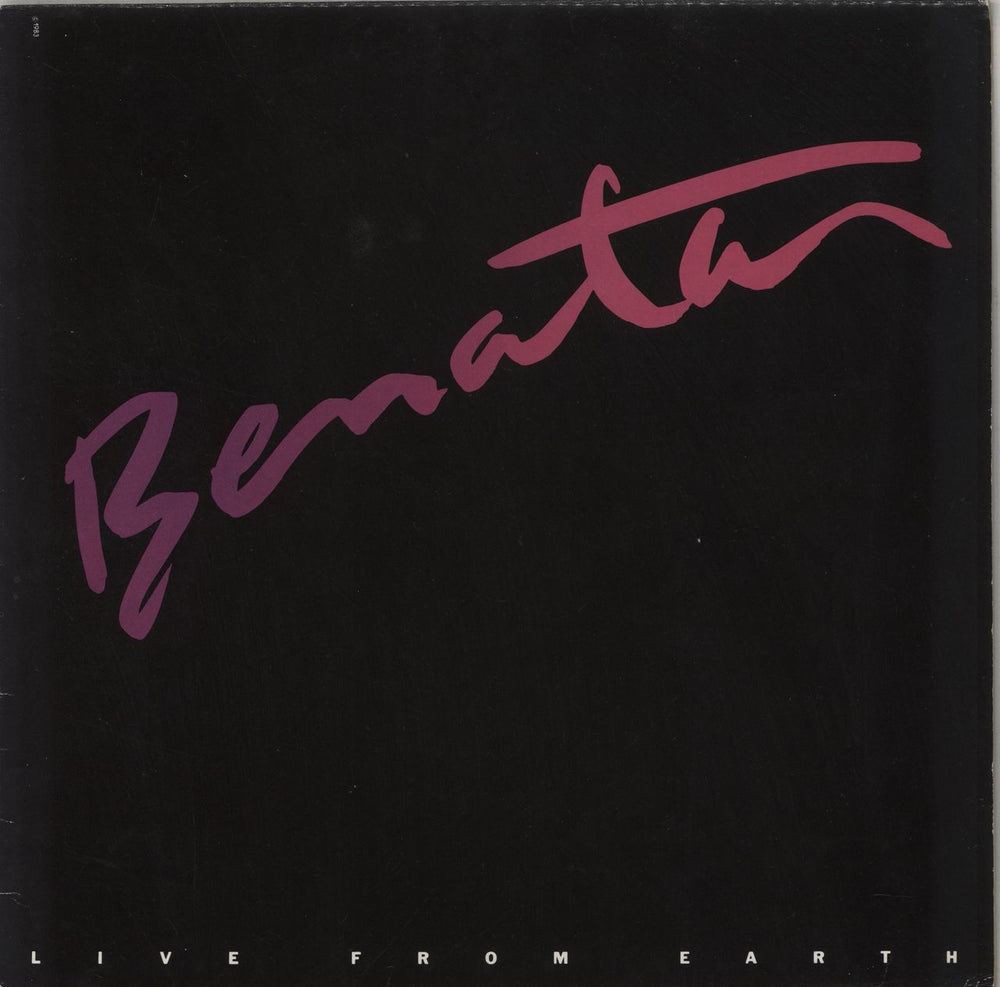 Pat Benatar Live From Earth - Test Presing UK Promo vinyl LP album (LP record) CHR1451