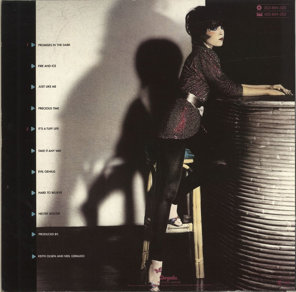 Pat Benatar Precious Time German vinyl LP album (LP record)