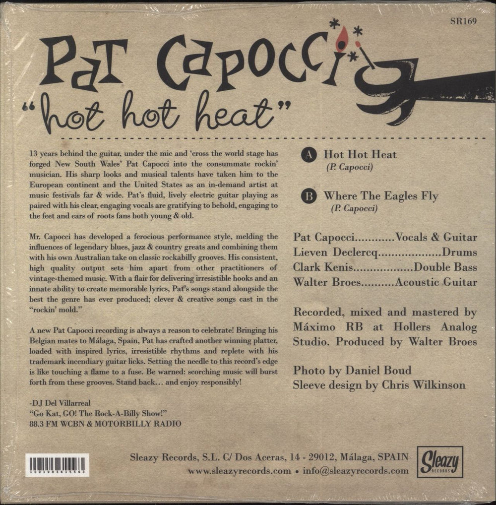 Pat Capocci Hot Hot Heat Spanish 7" vinyl single (7 inch record / 45) 1001983615563